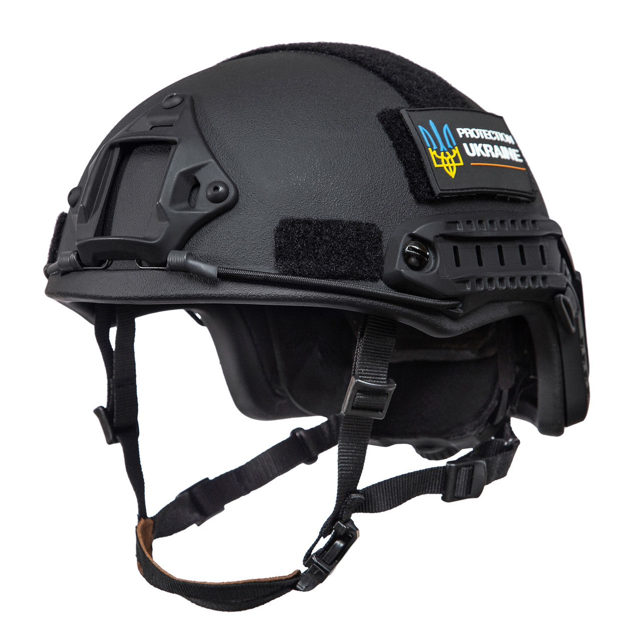 Шолом тактичний Fast NIJ IIIA балістичний кевларовий Чорний, фото 1