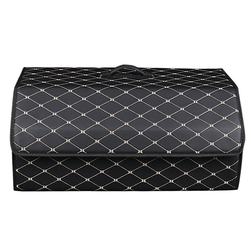 Автомобільний органайзер Lesko XY0-52 Black-Gold компактний місткий з ручкою 7 шт., фото 1