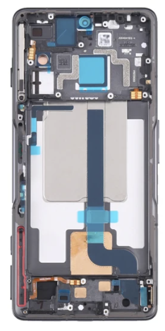 Дисплей (екран) для Xiaomi Poco F4 GT, чорний, TFT, з передньою панеллю сріблястого кольору, Knight Silver
