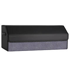 Автомобільний органайзер Lesko 5699 Gray 75*32*29 см місткий три відділи на липучках із ручкою