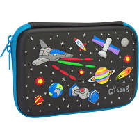 Оригінал! Пенал Cool For School з тисненням 1 відділення Чорний (QT-5661-Black) - Вища Якість!