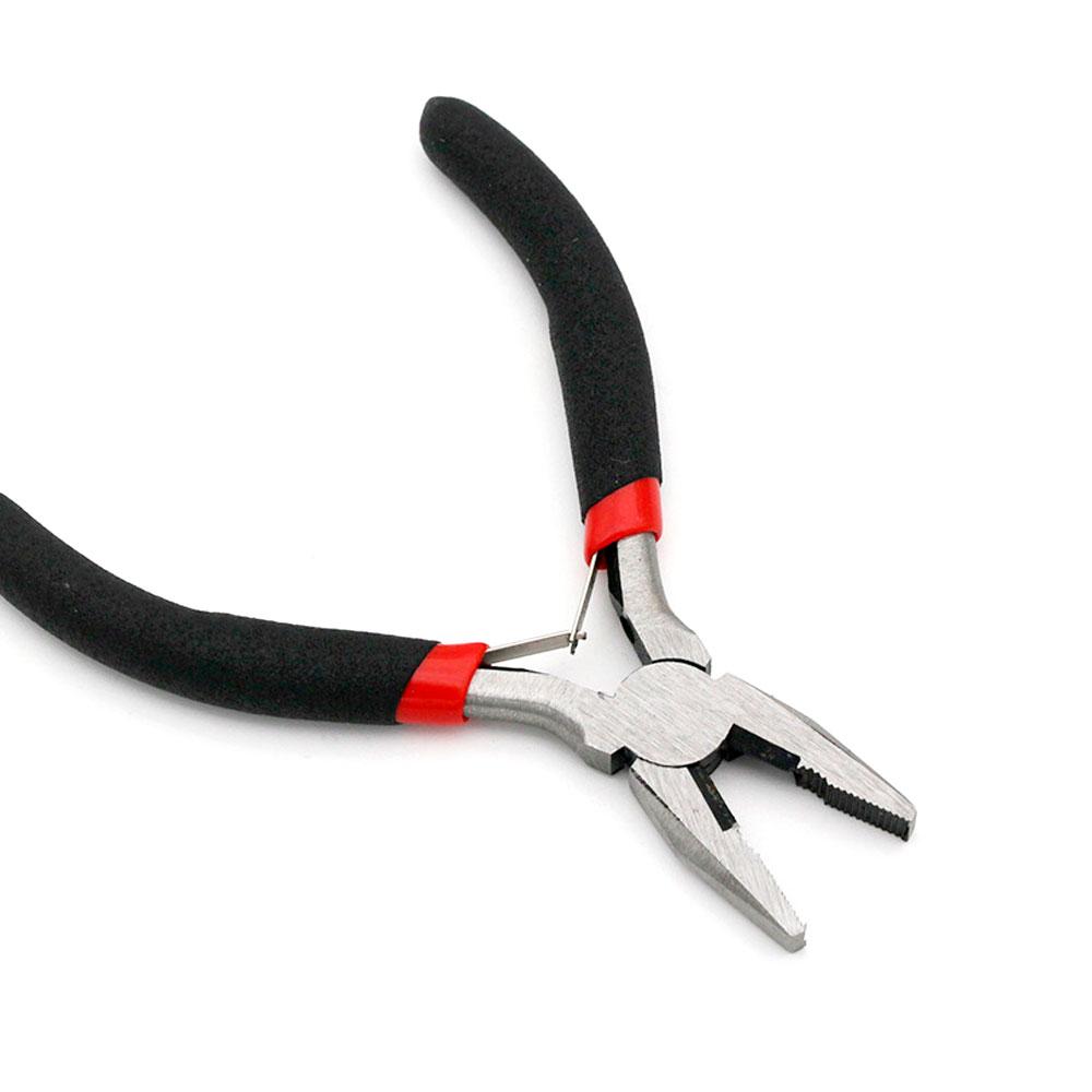 Плоскогубці Voltronic, 4,5-дюймові, чорно-червоні ручки, 120 мм