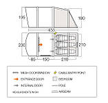 Намет тримісний Vango Harris Air 350 Mineral Green (TETHARRAI000001), фото 2