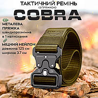 Ремінь тактичний Eagle з металевою пряжкою 125 x 3.7 см Оливковий