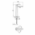 Змішувач для раковини Qtap Matice 1063H103C, фото 3