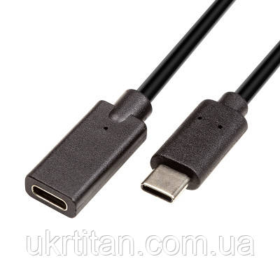 Оригінал! Дата кабель USB-C 3.0 M/F 1.5m 3A PowerPlant (CA912582) - Вища Якість!, фото 1