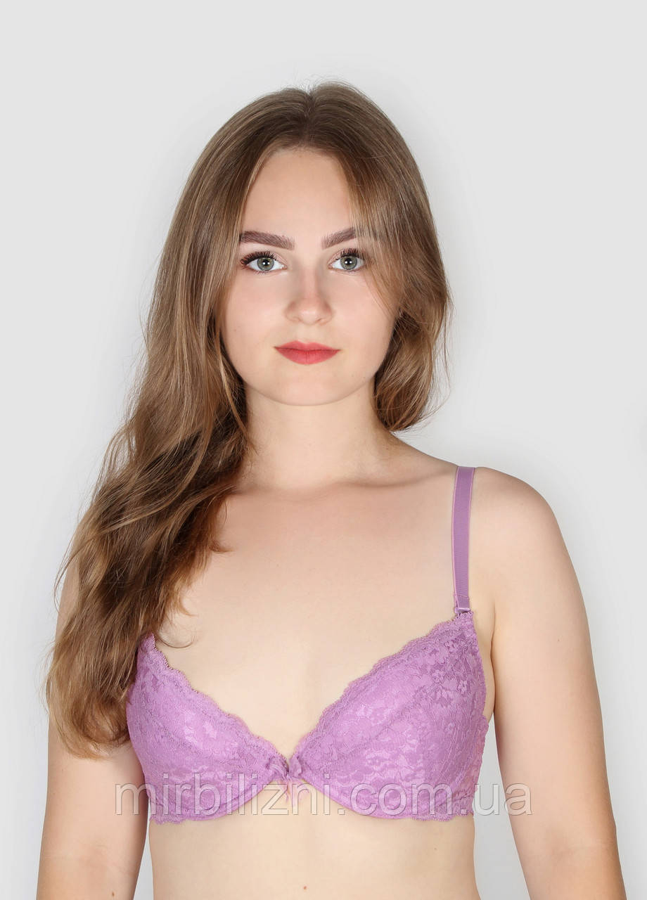 Бюстгальтер Acousma бузок, арт.6518 (ущільнена чашка, класичний, на кісточках)