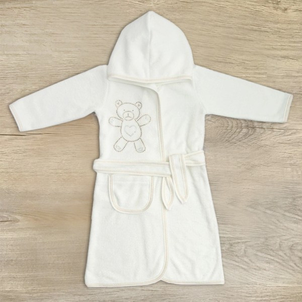 Халат дитячий "Класичний" Махра зріст 122 см (7 років) Betis Кремовий, фото 1