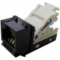 Оригінал! Модуль Keystone RJ45 UTP кат. 6, безінструментальний, black Molex (KSJ-00087-04) - Вища Якість!