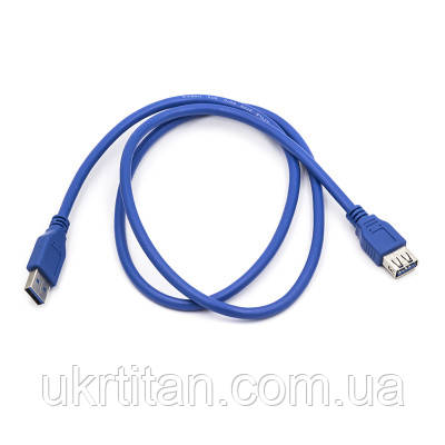 Оригінал! Дата кабель USB 3.0 AM/AF 1.0m PowerPlant (CA911134) - Вища Якість!, фото 1