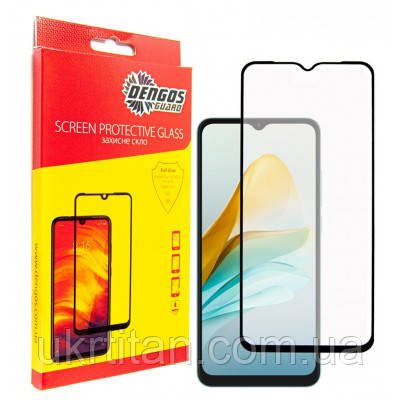 Оригінал! Скло захисне Dengos ZTE Blade A53/A53 Pro (black) (TGFG-332) - Вища Якість!