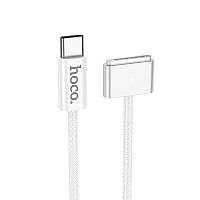 Оригінал! Кабель магнітний Hoco X103 Stone Type-C — Mag3, 2 м, 140W, білий - Вища Якість!