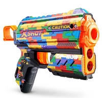 Оригінал! Іграшкова зброя Zuru X-Shot Швидкострільний бластер Skins Flux Striper (8 патронів) (36516K) - Вища Якість!