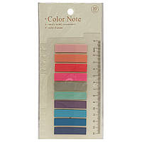 Закладка з лінійкою 2 в 1 "stick Notes" Р80-3 різнокольорові