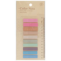 Закладка з лінійкою 2 в 1 "stick Notes" Р80-1 різнокольорові