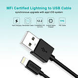 Оригінал! Дата кабель USB 2.0 AM to Lightning 1.2m 2.4A MFI Choetech (IP0026) - Вища Якість!, фото 4