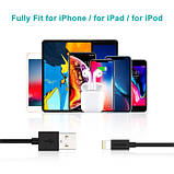 Оригінал! Дата кабель USB 2.0 AM to Lightning 1.2m 2.4A MFI Choetech (IP0026) - Вища Якість!, фото 6