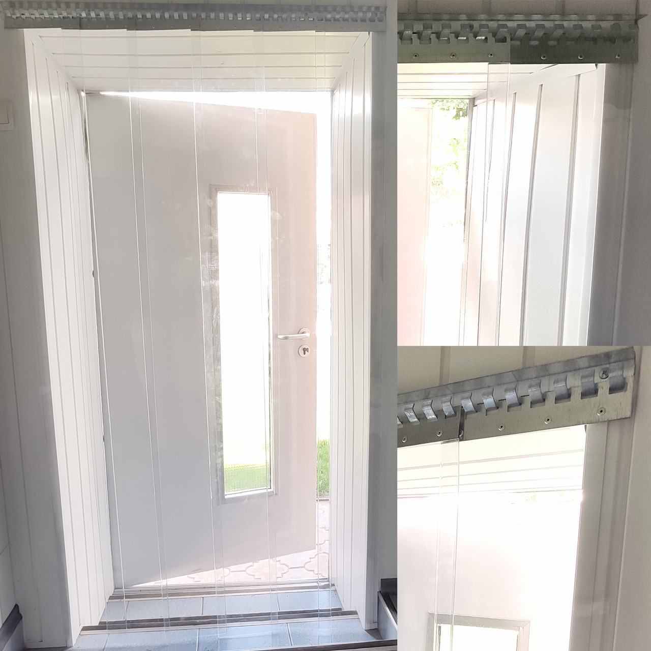 Штора ПВХ прозора КОМПЛЕКТ ( ширина 1 метр висота 2 метри )