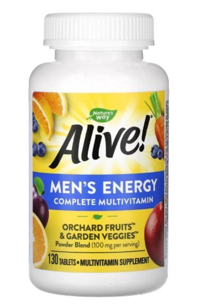Вітаміни для чоловіків Nature's Way Alive! Men's Energy Complete Multivitamin 130 таблеток