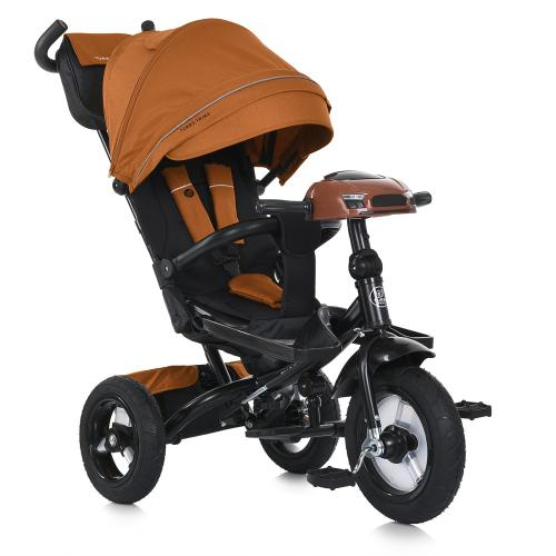 Велосипед дитячий з батьківською ручкою Коричневий TURBOTRIKE MT 1007-11