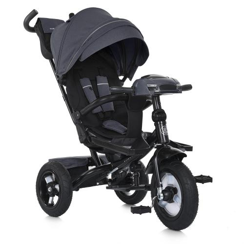 Велосипед дитячий з батьківською ручкою Графітовий TURBOTRIKE MT 1007-2