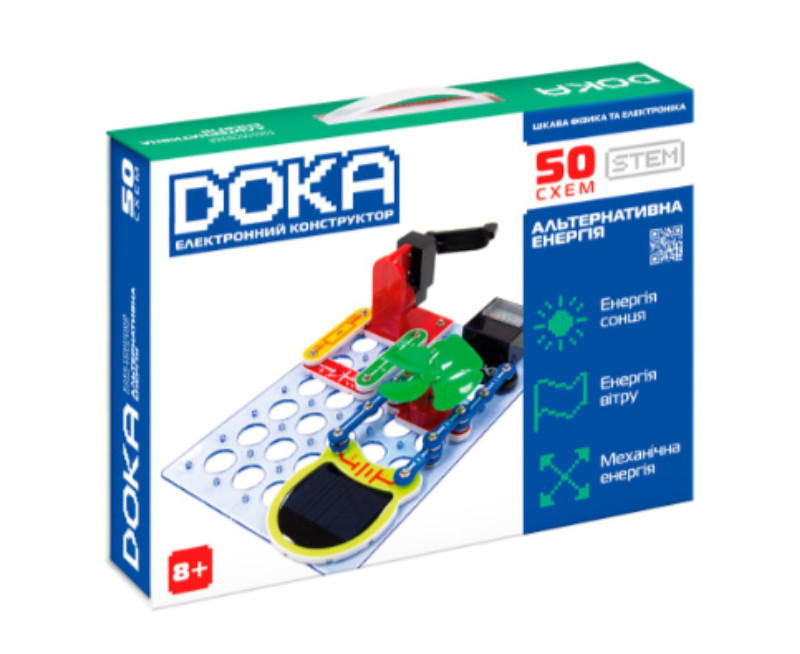 Електронний конструктор Doka Альтернативна енергія 50 схем