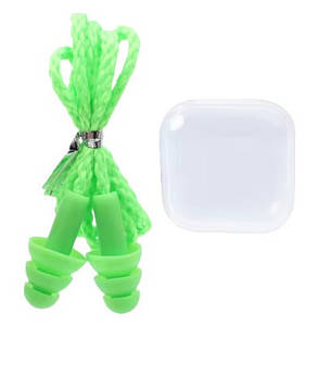 Беруші для плавання, зелені, фото 1