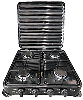 Плита газова настільна на 4 конфорки, настільна плита з газовими конфорками, печі на 4 конфорки