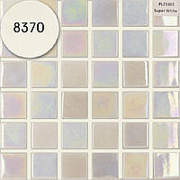 Мозаїка АкваМо біла,перламутрова PL25305 Super White 31.7х31.7 скляна для ванни, душової, басейну за 1 ШТ