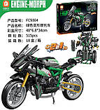Конструктор Frange FC9304 "Мотоцикл 33 см Робот 26 см 2в1" 515 деталей, фото 2