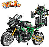 Конструктор Frange FC9304 "Мотоцикл 33 см Робот 26 см 2в1" 515 деталей, фото 5