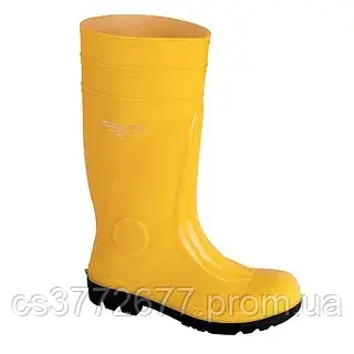 Сапоги резинові з метало носком жовті - фото 1 - id-p2301756353