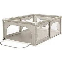Дитячий великий ігровий манеж Lionelo WILLOW BEIGE SAND, 187х127х68см