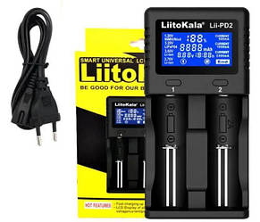 Зарядний пристрій для акумуляторів LiitoKala Lii-PD2 2xAA/AAA/18650/26650/21700 NEW Доставка