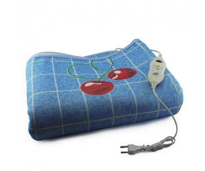 Електропростирадло Electric Blanket 150х180см (в клітинку, Вишні) LS-