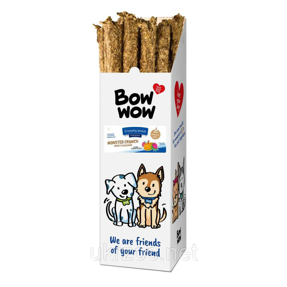 Ласощі  для собак"Bow wow"хрусткі палички з яловичиною та куркою,175 гр (24 шт/уп), фото 1