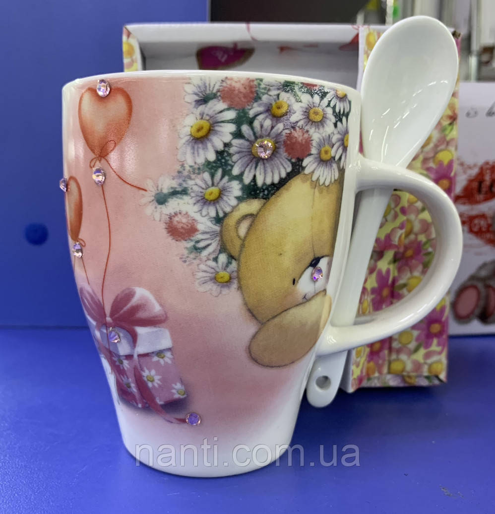 Кухоль з ложкою SNT 300 мл 2064, фото 1