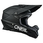Шолом ДИТЯЧИЙ мотошолом для мотокросу O'NEAL 1SRS youth Solid Black L 49-50см, фото 3