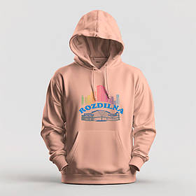 Худі утеплене унісекс Stedman з принтом РОЗДІЛЬНА ВОКЗАЛ КОЛЬОРОВИЙ  XS бежеве