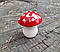 Садовий декор Гриб "Мухомор" Фігура керамічна 7х6 см, фото 3