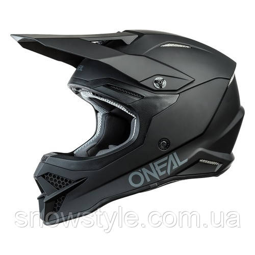 Шолом ДИТЯЧИЙ мотошолом для мотокросу O'NEAL 1SRS youth Solid Black L 49-50см