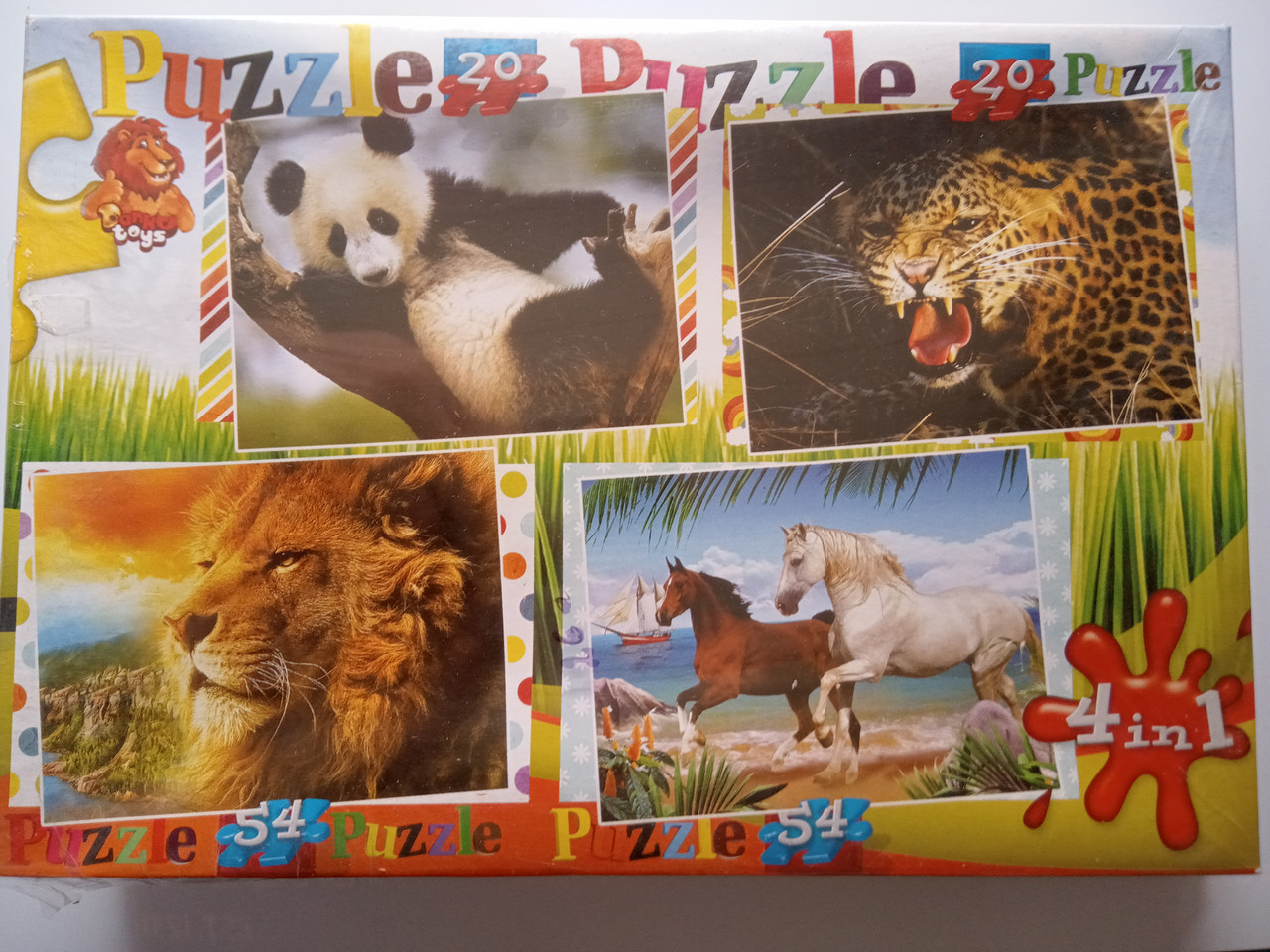 Пазли 54/20 деталей 4 в 1 Danko Toys