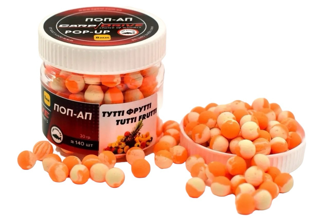 Бойл плаваючий, поп ап для риболовлі, поп ап Тутті Фрутті (Tutti fruit) 8мм Carp Dream
