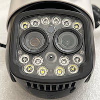 Камера відеонагляду HD WIFI UKC DJH M12 20D три об'єктива Звукова Світлова сигналізація, фото 3