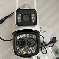 Камера відеонагляду HD WIFI UKC DJH M12 20D три об'єктива Звукова Світлова сигналізація, фото 9