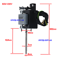 Мотор помпи насоса GRE 60W 230V (аналог 55W 23073 Rebo NR50) 23600/C26732 для льодогенератора Brema, NTF, Apach та ін., фото 3