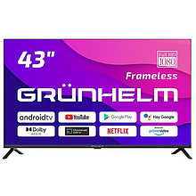 Телевізор Grunhelm 43FI500-GA11V Smart TV/T2, FHD, 11 android, voice control