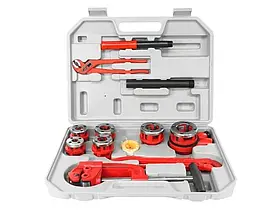 Набір плашок з різаком 10 ел VERKE V07515 для нарізки трубної різьби