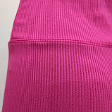 Шорти Lurex жіночі велосипедки яскраві рубчик стрейч М малина, фото 4