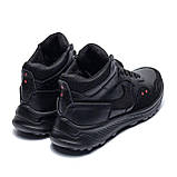 Чоловічі зимові чорні кросівки Nike Venture Runner, чоловічі теплі шкіряні кросівки, чоловіче взуття на хутрі, фото 4